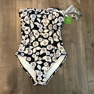 NWT Kate Spade Bandeau One Piece Swim Suit